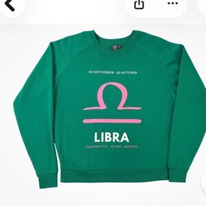 ANTHROPOLOGIE ZODIAC SWEATSHIRT Libra Size XXS